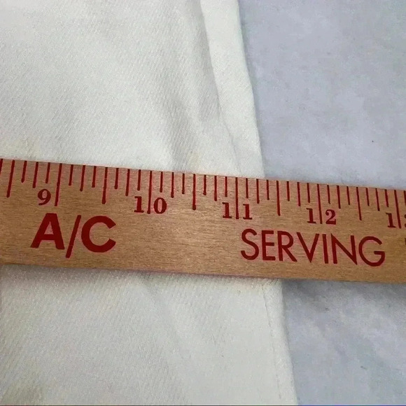 HELMUT LANG Womens Hem Zip Stretch White Dress Pants Sz 10 Career Bussiness Work - Picture 11 of 13